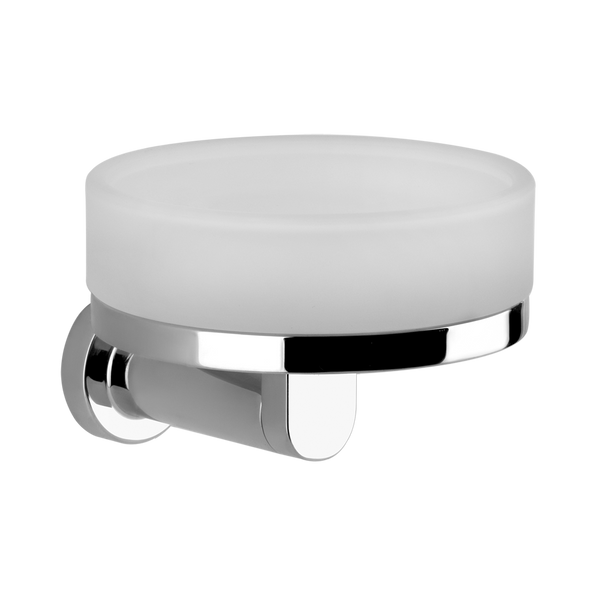 Porta sapone a muro in vetro cromo Emporio 38803 Gessi