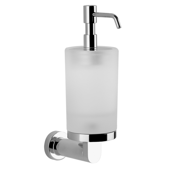 Dispenser porta sapone liquido in vetro satinato cromo Emporio 38815 Gessi