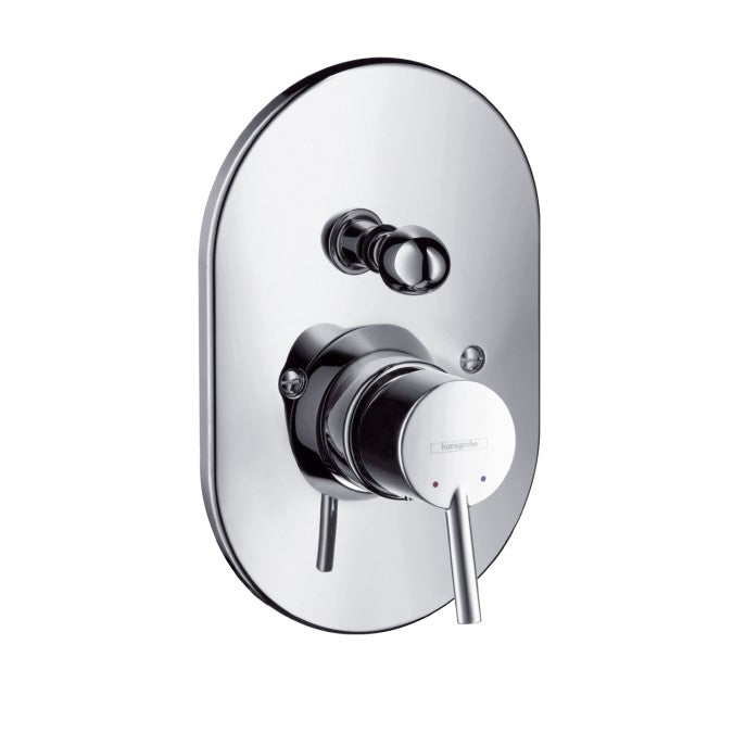 Set Esterno Miscelatore doccia ovale con leva stick senza parte incasso Cromo Hansgrohe Talis S2 32646000