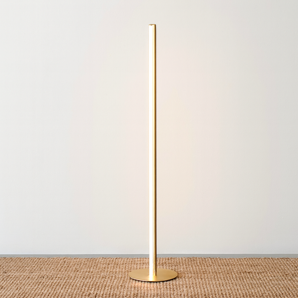 Flos Coordinates Floor Lampada da pavimento 200 cm a luce diffusa in alluminio anodized Champagne
