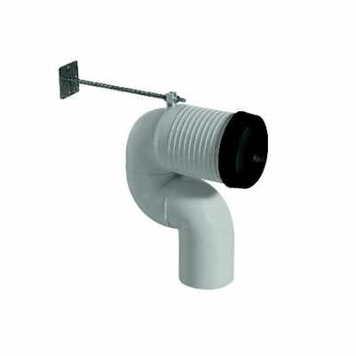 globo Curva Tecnica Per Scarico Pavimento regolazione 16/17 a 20/21 cm