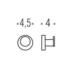 Gancio appendino bagno portasciugamani porta accappatoio in acciaio inox zirconium hps1 Plus W4917HPS1 Colombo design