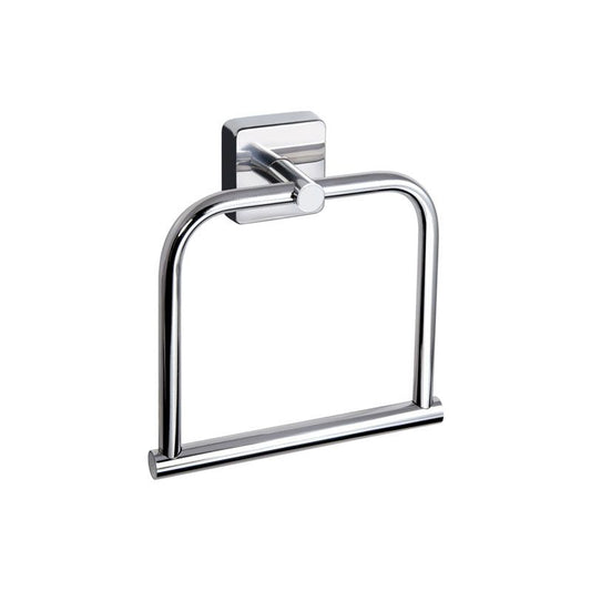 New Line AS2 Portasciugamani 18x19 cm Ad Anello In Acciaio Inox Cromo
