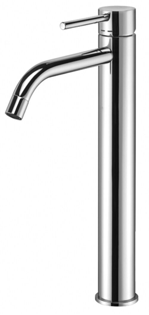 Paffoni Light Lig085 Miscelatore Lavabo Alto Prolungato, vista frontale su sfondo bianco