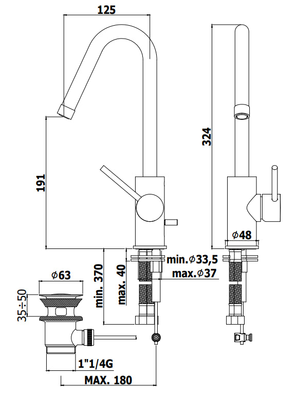 Paffoni Light Lig978 Miscelatore Lavabo A Canna Girevole Senza Piletta Cromo