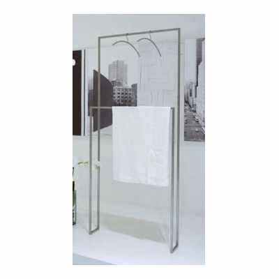 Porta Salviette 187x72x15 a soffitto o pavimento in acciaio inox satinato Tandem Up IAATANUP Antonio Lupi design