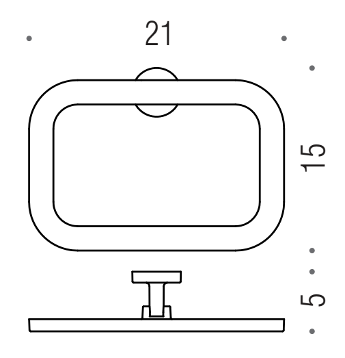 Colombo design Nordic B5231 Porta Salviette Ad Anello Cromo