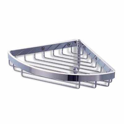 Colombo B9602 griglia portaoggetti angolare vasca doccia con gancio cromo