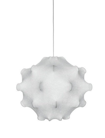 Flos Taraxacum 1 Lampada a Sospensione Cocoon Bianco, vista posteriore con attacco elettrico