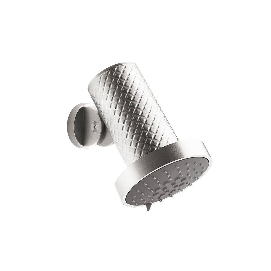 Gessi 57251 Soffione a parete pioggia massaggio spray steel brushed intreccio