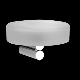 Porta Sapone a Muro in Vetro Satinato Cromo Trasparenze 37301 Gessi