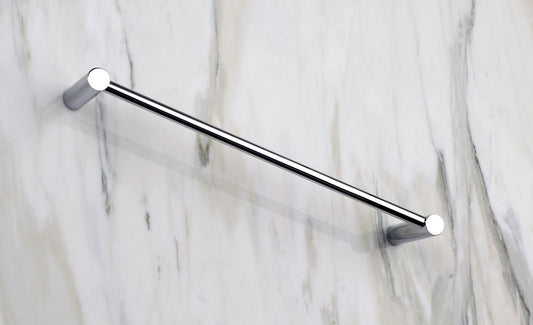 Gessi Trasparenze Portasciugamani 30 cm Cromo, dettaglio ravvicinato del materiale e dell'aggancio