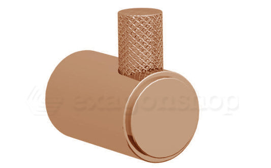 Bertocci Easy Gancio Appendino con texture godronata incrociata oro rosa