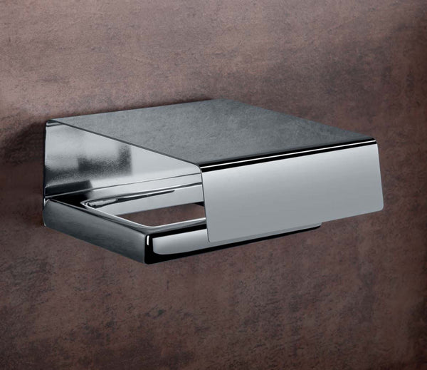 Colombo Lulu B6291 Porta Rotolo Coperto a muro in ottone Cromo