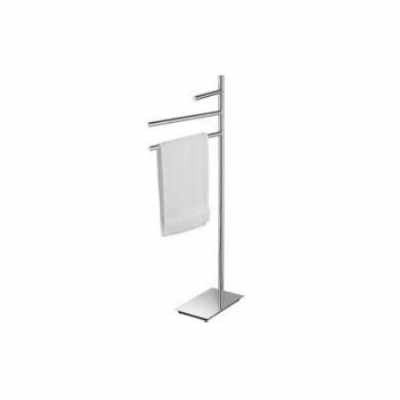 Colombo Square B9915 Piantana portasciugamani con 3 barre porta salviette in ottone cromo