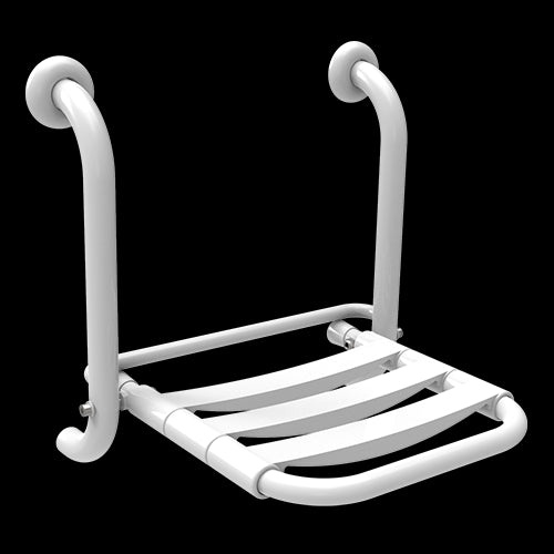Goman Sedile Ribaltabile Per Doccia Supporto Doghe Ppl Inox Bianco