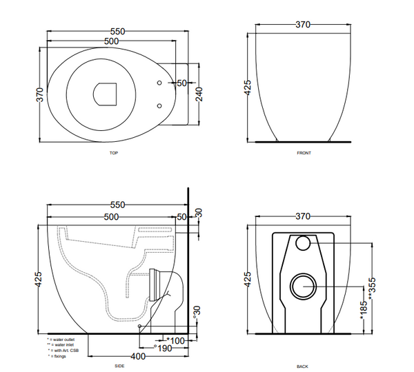 Cielo Le Giare vaso filo parete a pavimento con scarico parete trasformabile a terra senza sedile in ceramica bianco lucido