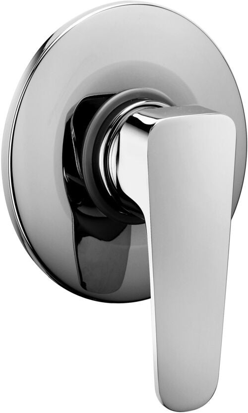 Paffoni Sly Sy010 Miscelatore doccia incasso Monocomando, dettaglio ravvicinato della finitura e del marchio