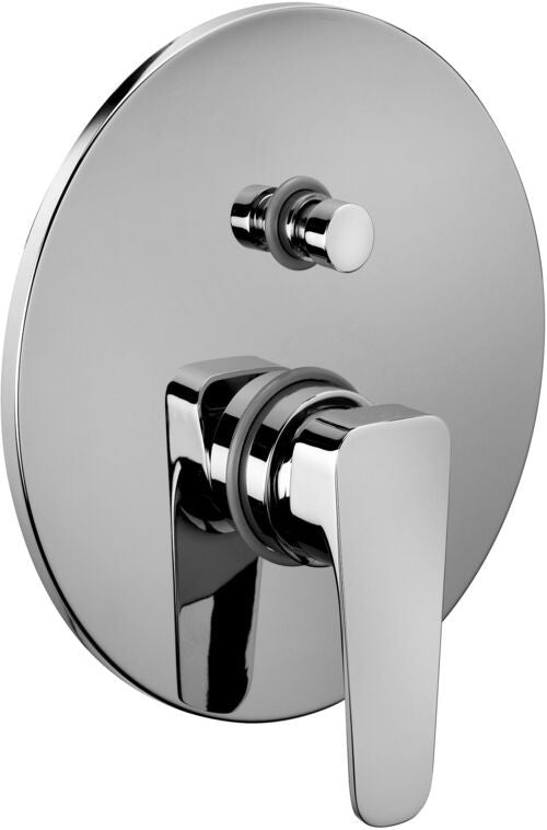 Paffoni Sly Sy015 Miscelatore doccia incasso con Deviatore, dettaglio ravvicinato della finitura e del marchio