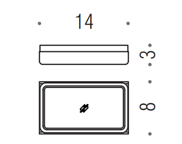 Colombo over b7040 porta sapone da appoggio in vetro acidato naturale acciaio inox