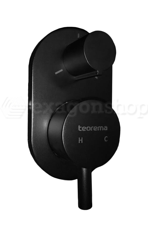 Teorema Jabil Set Miscelatori Monocomando Lavabo Bidet E Doccia con Corpo Incasso Nero Opaco