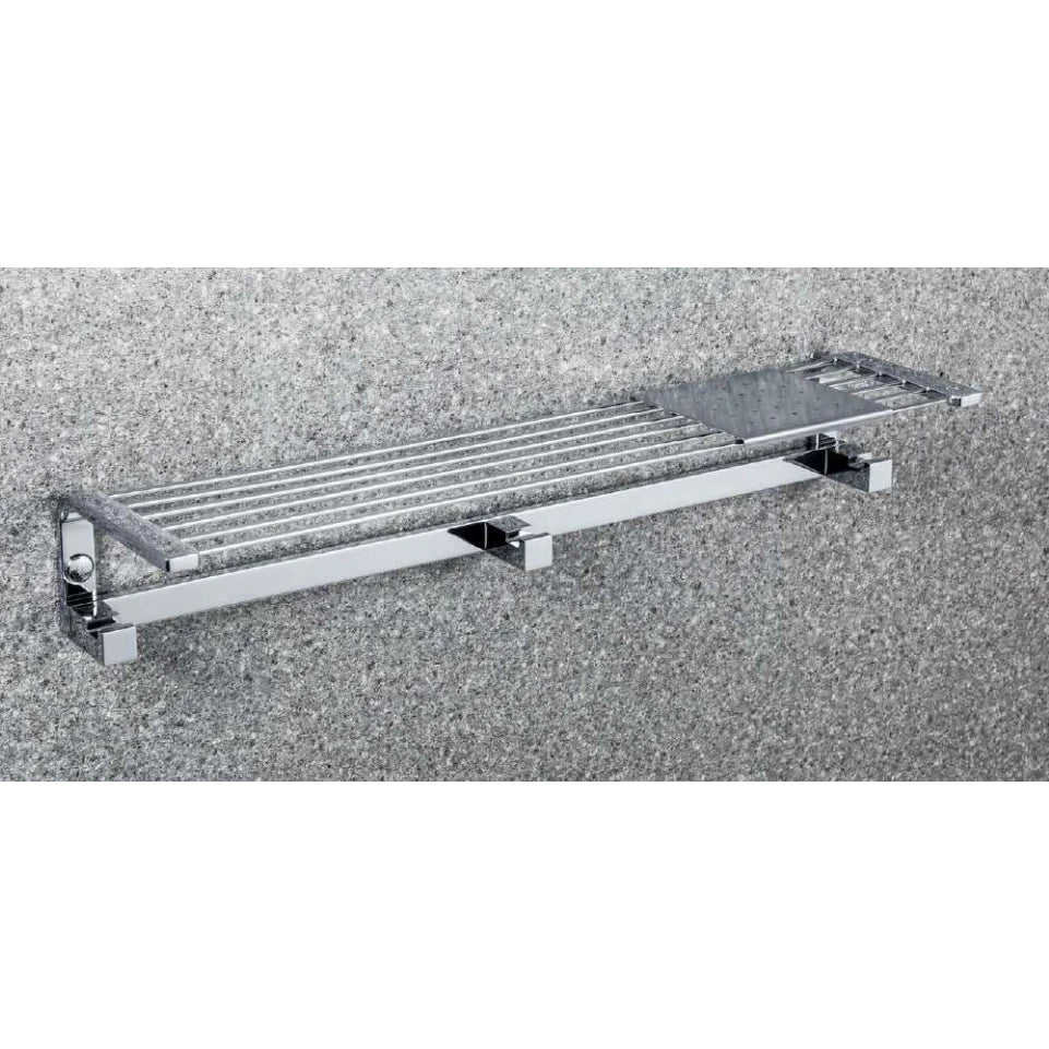 Colombo Time griglia portasapone 41 cm con ganci appenditutto cromo
