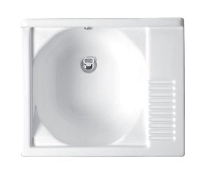 Colavene Active Wash mobile lavatoio 65x55 con cesto portabiancheria estraibile bianco