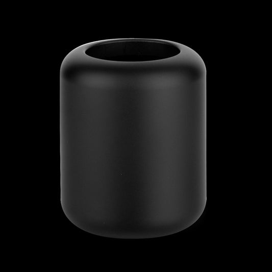 Bicchiere portaspazzolini da appoggio in Gres Nero cromo Goccia 38035 Gessi