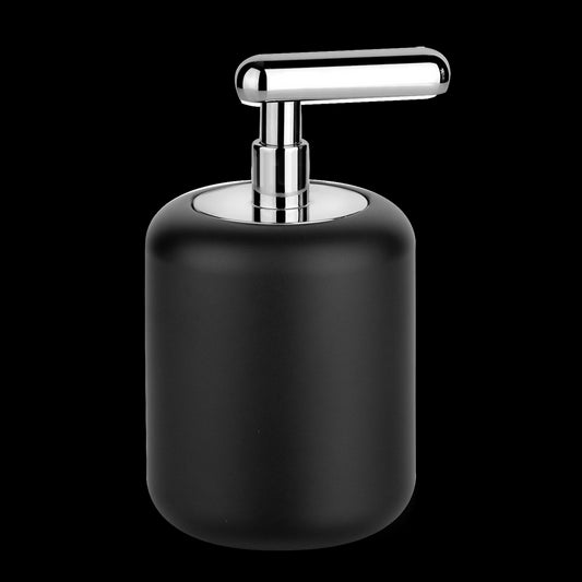 Dispenser porta sapone liquido da appoggio Gres Nero cromo 38038 Goccia Gessi