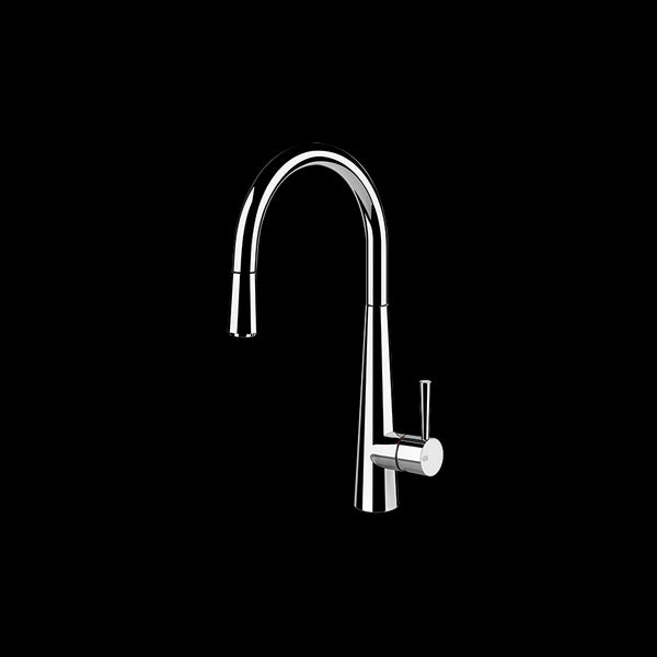 Miscelatore Monocomando Cucina Con Canna Girevole E Doccetta Estraibile Cromo Just 20577 Gessi