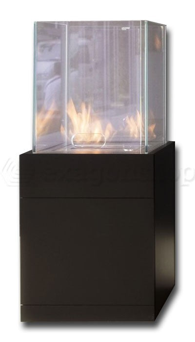 Antonio Lupi Babele91 Focolare A Bietanolo In Acciaio Laccato Nero