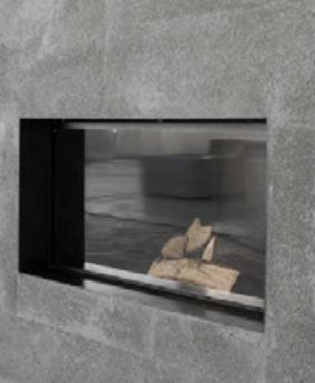 Antonio Lupi Filoskema75 Termocamino A Legna con Anta