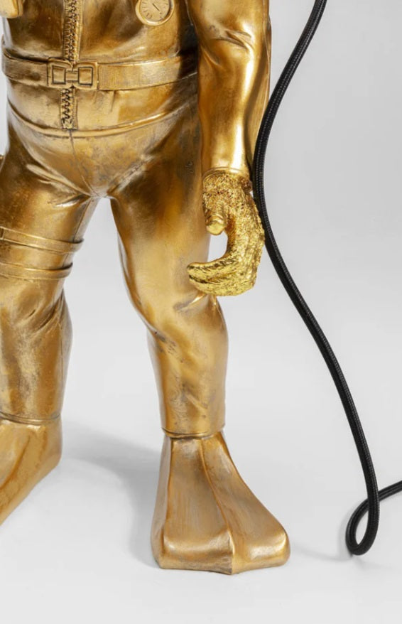 Animal Monkey lampada scimmia 50 cm in poliresina oro