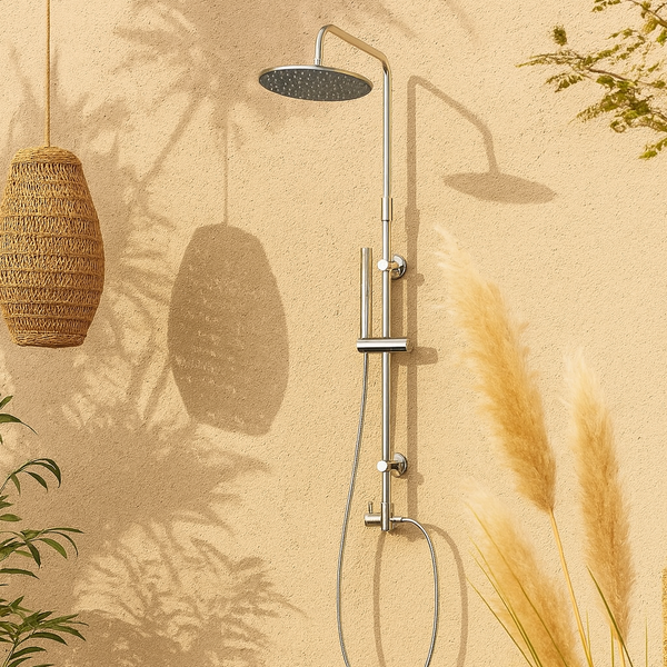New Line Colonna Doccia Telescopica Con Soffione 20 Cm cromo