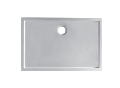 Minimo Piatto Doccia Antiscivolo 70x100 Bianco Lucido