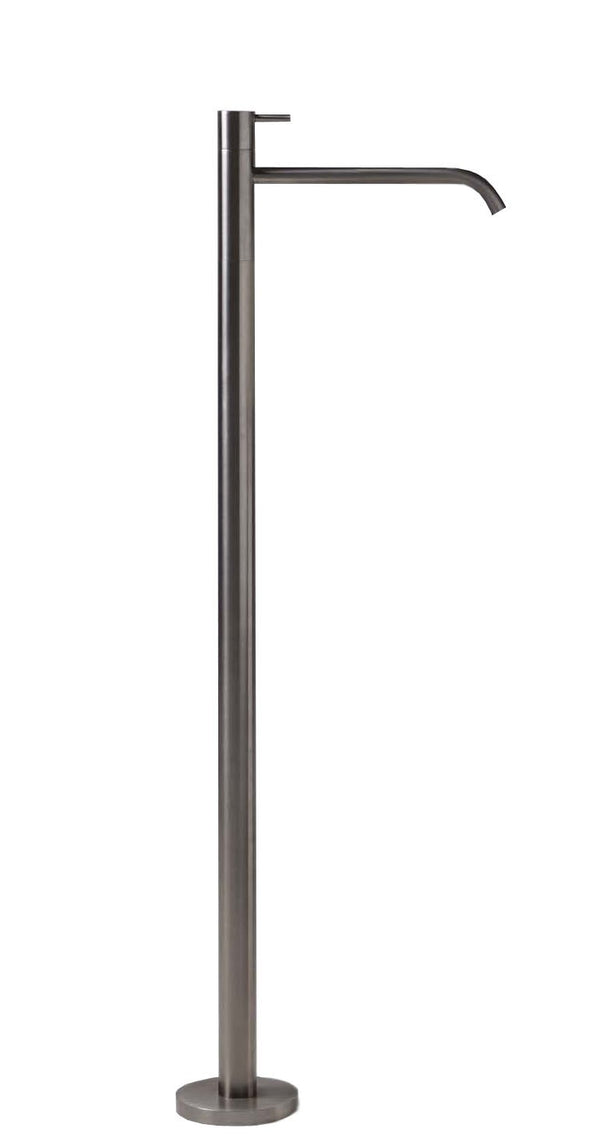 Antonio Lupi Design Ayati Miscelatore a Terra Senza Corpo Incasso Acciaio Satinato Ay902sa