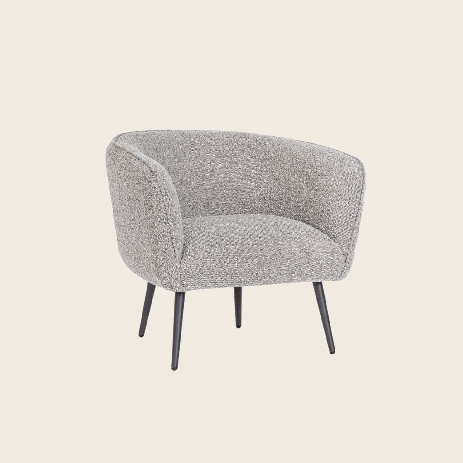 Andrea Bizzotto Avril poltrona effetto boucle grigio 0748312