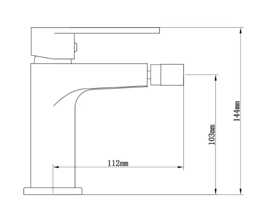Coppia miscelatori Lavabo e bidet in ottone cromo Bridge