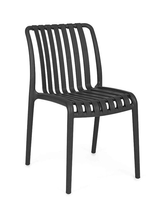 Andrea Bizzotto Billie sedia in plastica nero 0650073