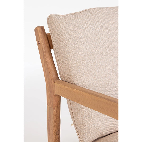 Andrea Bizzotto Danubio salotto outdoor in legno acacia con, dettaglio ravvicinato dei materiali