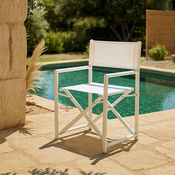 Andrea bizzotto Taylor sedia regista pieghevole bianco 0662083