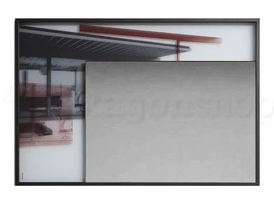Antonio Lupi Collage361 Specchio 108x75 Con Cornice In Alluminio