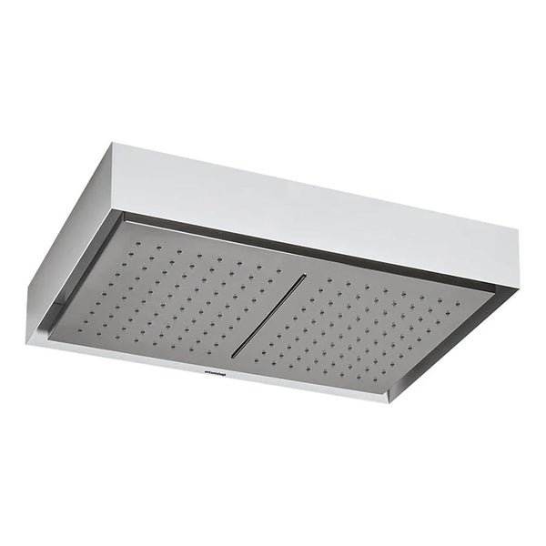 Antonio Lupi Design Soffione 52x35 a Soffitto Con Cascata Bianco E Acciaio