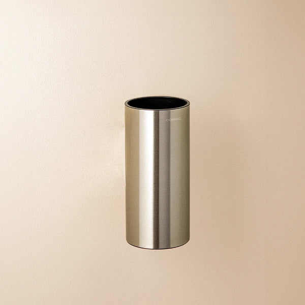 Bicchiere Portaspazzolini Da Appoggio in acciaio satinato Logic 2260351 Cosmic