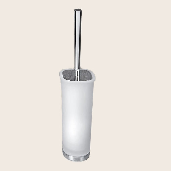Colombo Alize Porta Scopino Da Appoggio Cromo montato a parete, vista del design e della finitura - Colombo Design
