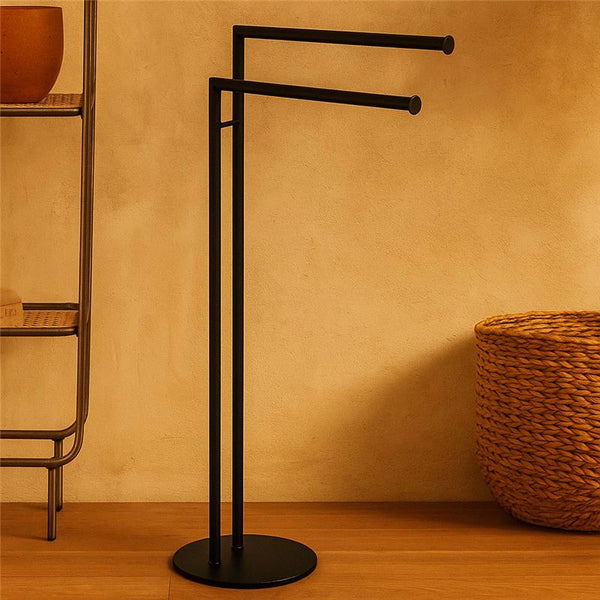 Colombo Mini piantana portasciugamani nero opaco