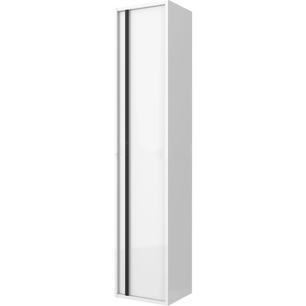 Colonna Bagno 140x30 bianco lucido Firenze Reversibile Push open
