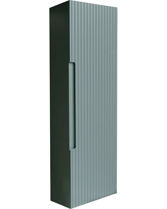 Colonna bagno 120x34 Mango muschio reversibile Musk ambientato in bagno moderno con specchio e accessori - Exagonshop