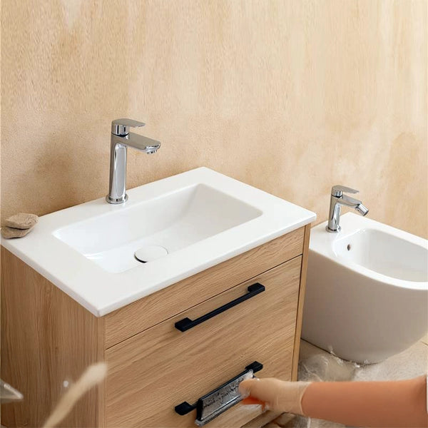 Coppia miscelatori Totem lavabo e bidet cromo