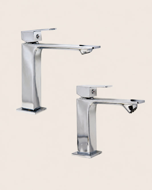 Coppia rubinetti lavabo e bidet cromo Ten